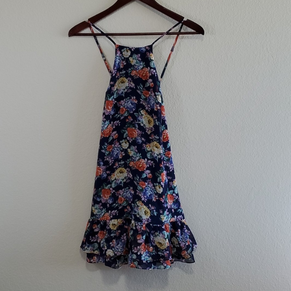 HOMMAGE Floral Tank Dress Size Small